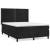 Pat box spring cu saltea, negru, 140x190 cm, catifea, 2 image