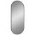 Oglindă de perete, negru, 50x20 cm, ovală, 2 image