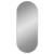 Oglindă de perete, argintiu, 60x25 cm, ovală, 2 image