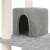 Ansamblu de pisici, stâlpi din funie sisal, gri deschis, 83 cm, 6 image