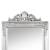 Oglindă de sine stătătoare, argintiu, 50x200 cm, 5 image