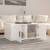 Măsuță de cafea, alb extralucios, 80x50x36 cm, lemn compozit, 3 image