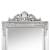 Oglindă de sine stătătoare, argintiu, 45x180 cm, 5 image