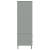 Șifonier cu picioare metalice oslo, gri, 90x55x172,5 cm, lemn, 6 image