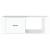 Măsuță de cafea, alb extralucios, 100x50,5x35 cm, lemn compozit, 6 image