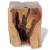 Taburet, lemn de tec masiv, 7 image