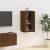 Dulap tv montat pe perete, stejar maro, 40x34,5x80 cm, 4 image