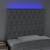 Tăblie de pat cu led, gri deschis, 90x7x118/128 cm, textil, 3 image