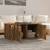 Măsuță de cafea, stejar fumuriu, 80x50x36 cm, lemn compozit, 3 image