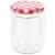 Borcane de sticlă pentru gem capace alb & roșu 96 buc. 230 ml, 4 image