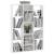 Separator cameră/bibliotecă, alb, 100x24x140 cm, pal, 4 image