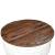 Măsuță de cafea în formă de butoi alb lemn masiv reciclat, 6 image