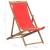 Scaun de plajă pliabil, roșu, lemn masiv de tec, 8 image