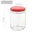 Borcane din sticlă pentru gem, capac roșu, 48 buc., 230 ml, 7 image