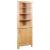 Dulap de colț, 59 x 36 x 180 cm, lemn masiv de stejar