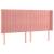 Pat continental cu saltea & led, roz, 200x200 cm, catifea, 7 image