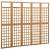 Separator cameră cu 5 panouri, 201,5x180 cm, nuiele lemn brad, 3 image