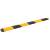 Prag limitator de viteză, galben&negru, 323x32,5x4 cm, cauciuc