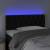 Tăblie de pat cu led, negru, 100x7x78/88 cm, catifea, 3 image