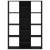 Separator cameră/bibliotecă, negru, 100x24x140 cm, pal, 5 image
