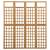 Separator cameră cu 4 panouri, 161x180 cm, nuiele lemn brad, 2 image