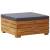 Taburet modular cu pernă, 1 buc., lemn masiv de acacia
