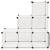 Dulap de depozitare tip cub, 6 compartimente, alb, 2 image