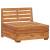 Canapea mijloc modulară cu perne, 1 buc., lemn masiv de acacia, 4 image