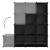 Organizator cub de depozitare, 12 cuburi, negru, pp, 6 image