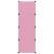 Dulap de depozitare cub pentru copii, 12 cuburi, roz, pp, 4 image