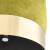 Taburet, verde muștar și auriu, catifea, 3 image