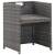 Set mobilier de exterior cu perne 13 piese, antracit, poliratan, 7 image