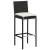 Set mobilier bar de grădină cu perne, 5 piese, negru, poliratan, 7 image