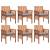 Set mobilier de exterior cu perne 7 piese, lemn masiv de acacia, 4 image