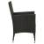 Set mobilier de exterior cu perne, 9 piese, negru, poliratan, 5 image