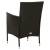 Set mobilier de exterior cu perne, 11 piese, negru, poliratan, 6 image