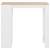 Masă de bar cu raft, alb, 110 x 50 x 103 cm, 3 image