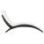 Șezlong pliabil din poliratan cu saltea, negru, 4 image