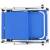 Șezlonguri pliabile acoperiș 2 buc. albastru aluminiu&textilenă, 6 image