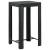 Set mobilier bar de grădină cu perne, 5 piese, negru, poliratan, 8 image