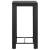 Set mobilier bar exterior cu perne, 5 piese, negru, poliratan, 8 image