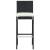 Set mobilier bar exterior cu perne, 5 piese, negru, poliratan, 5 image