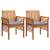 Set mobilier de exterior cu perne, 5 piese, lemn masiv acacia, 6 image