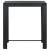 Set mobilier bar de exterior cu perne, 7 piese, negru poliratan, 8 image