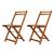 Set mobilier bistro pliabil, 3 piese, lemn masiv de acacia, 3 image