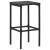 Set mobilier bar de grădină cu perne, 7 piese, negru, poliratan, 5 image