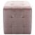 Taburet, 2 buc., roz, 30 x 30 x 30 cm, țesătură din catifea, 3 image