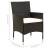 Set mobilier de exterior cu perne, 7 piese, negru, poliratan, 10 image