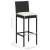 Set mobilier bar de grădină cu perne, 5 piese, negru, poliratan, 9 image