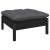 Set mobilier grădină cu perne, 9 piese, negru, lemn masiv pin, 5 image